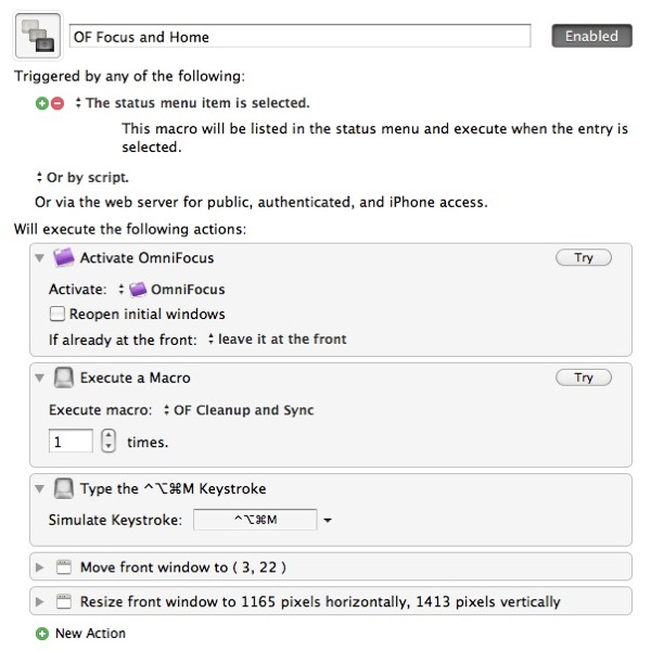 OF Mac Macro