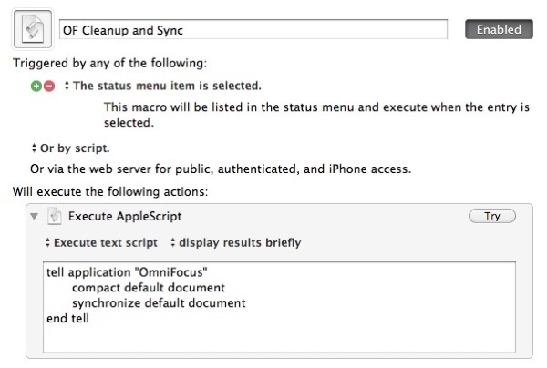 OF Sync Macro