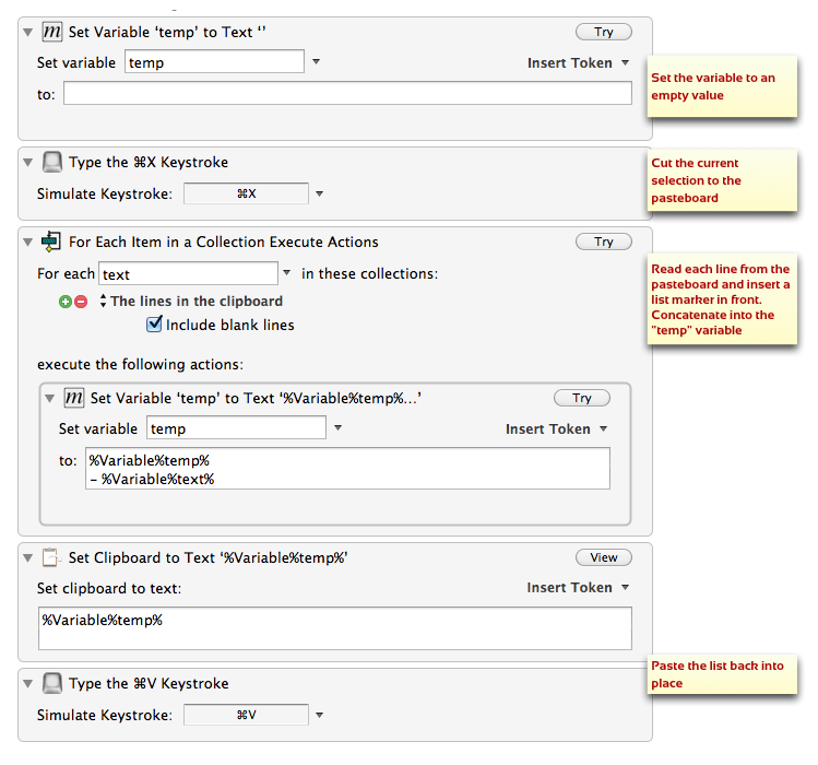 Convert to List Macro