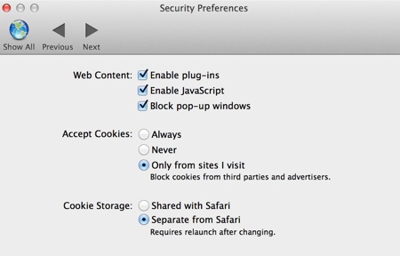 Fluid Preferences