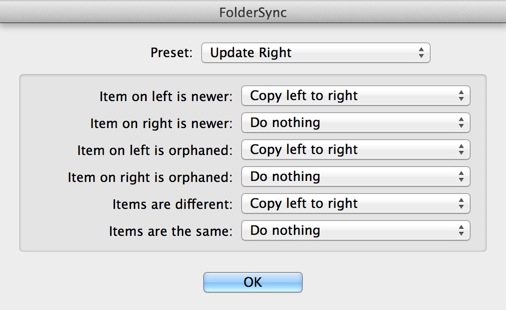 Folder Syncing Options