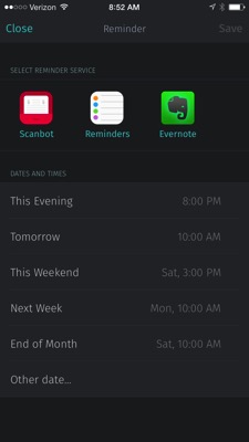 Scanbot Reminders