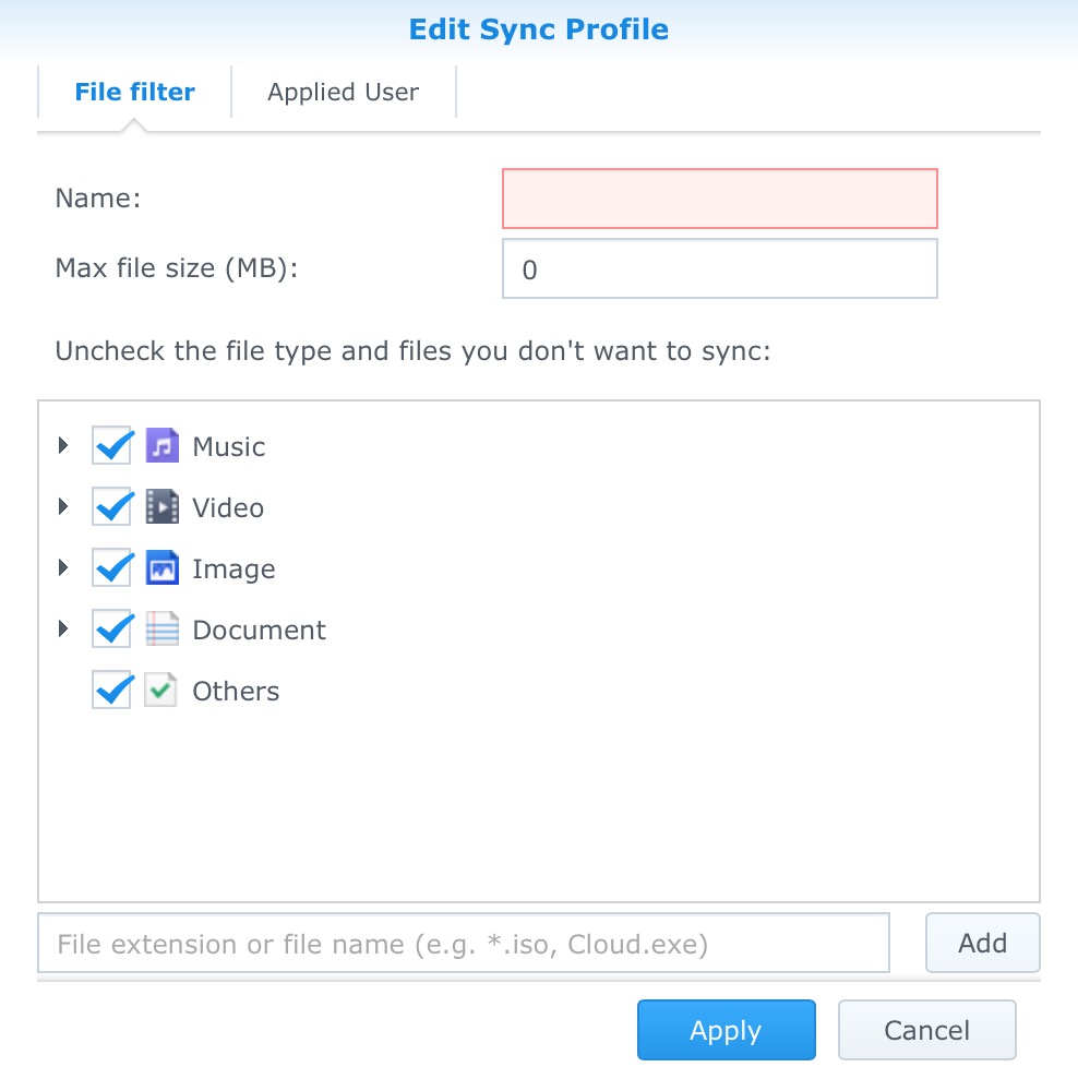 Sync Profile