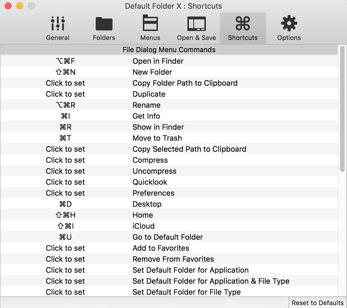 Shortcuts