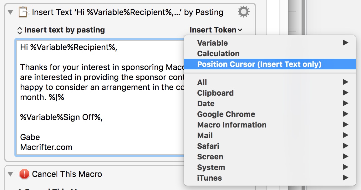 Snippet Insertion