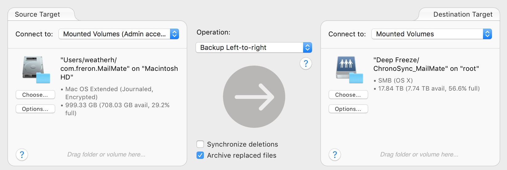 ChronoSync for MailMate