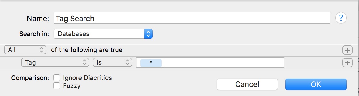 Tag Search on Mac