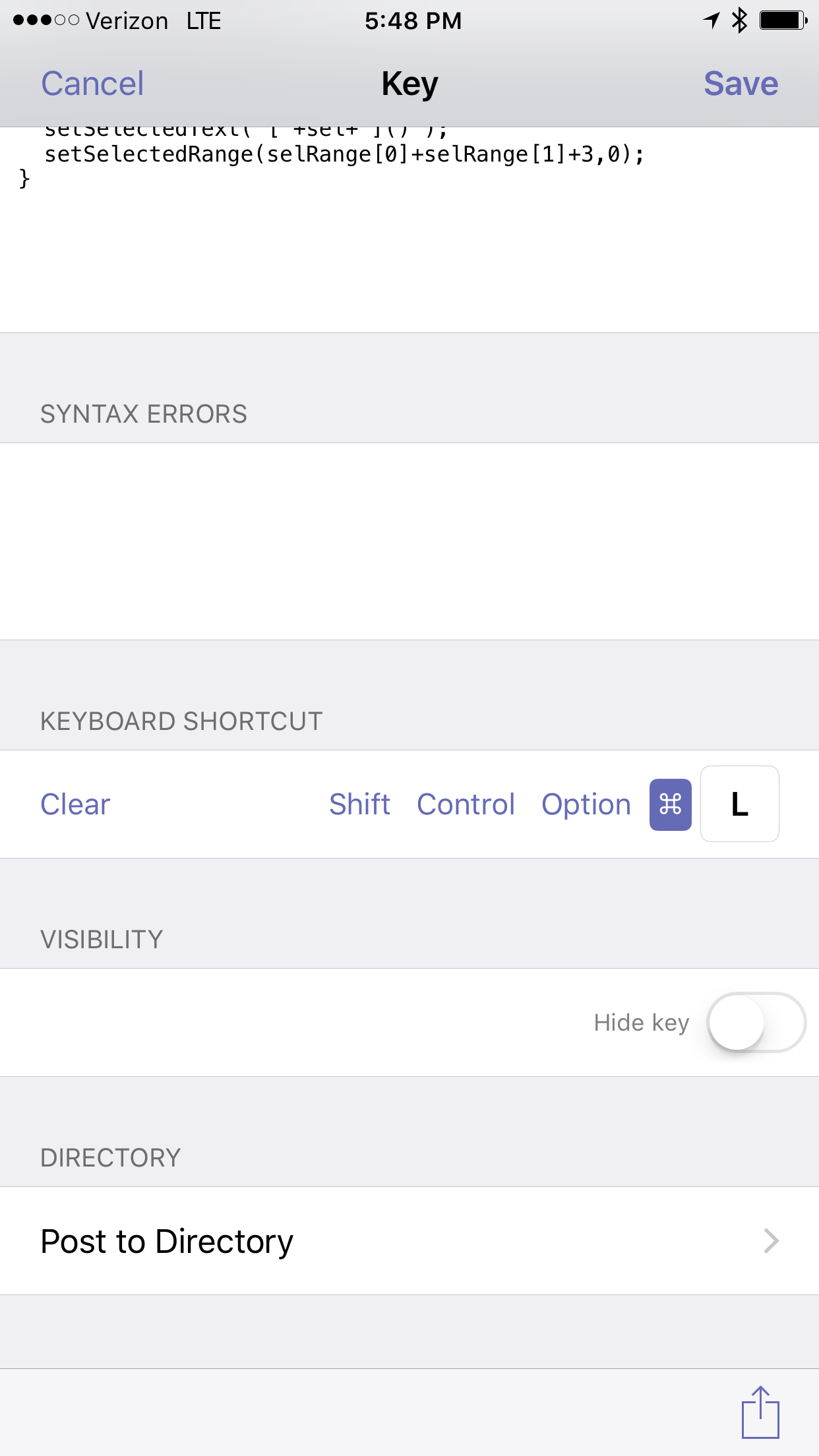 Keyboard Shortcuts