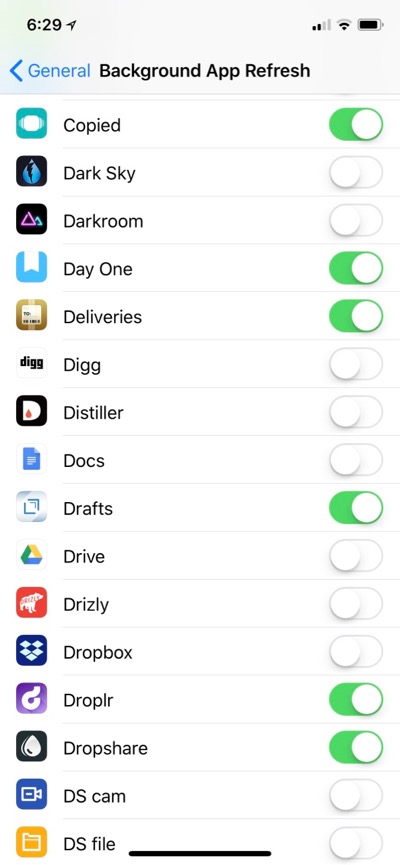 Background App Refresh