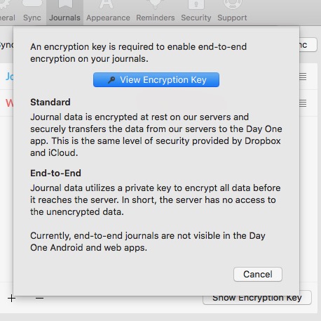 Day One Encryption