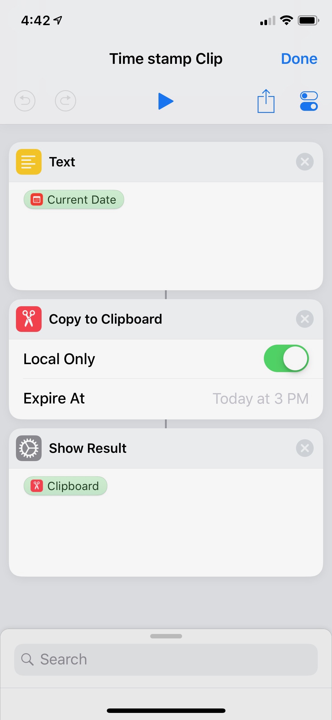 Timestamp Shortcut