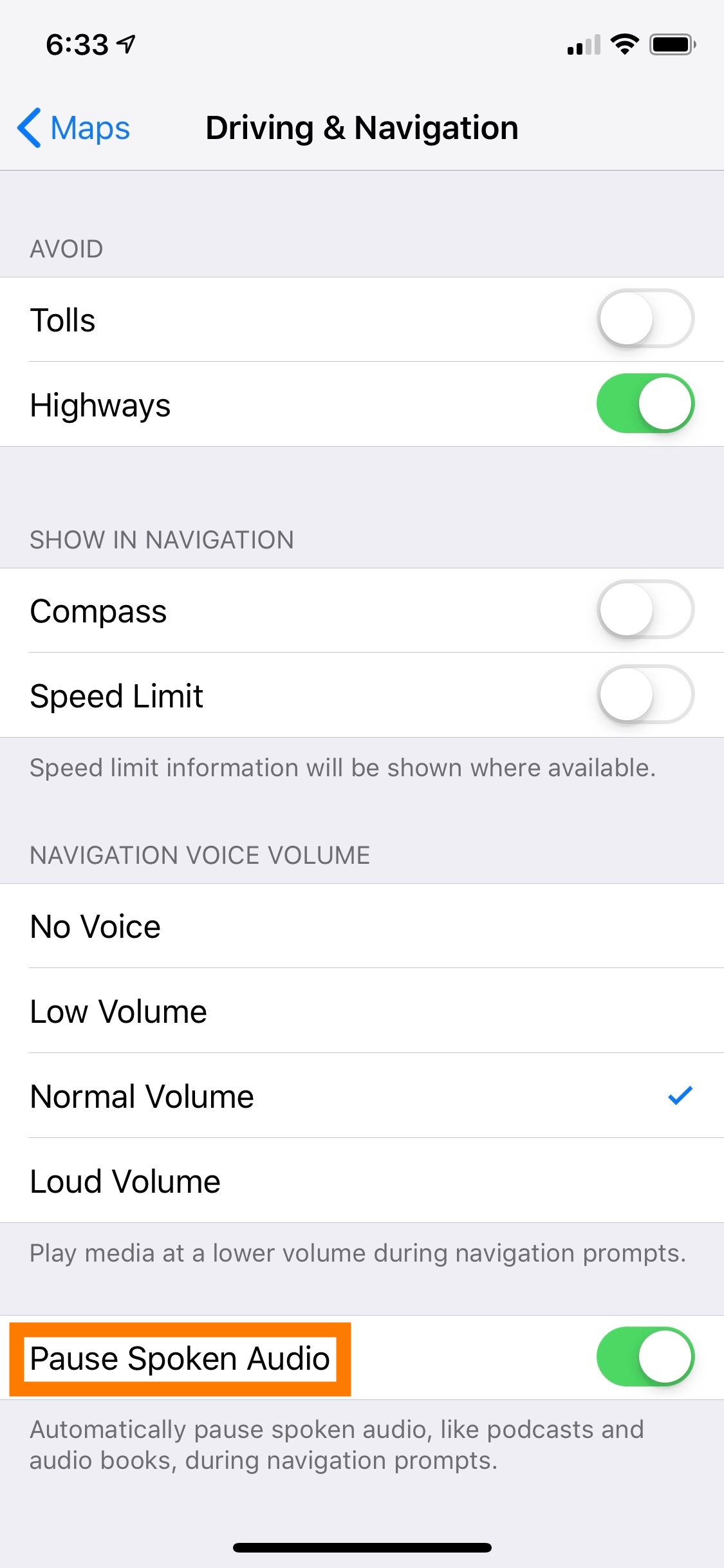 Audio Settings