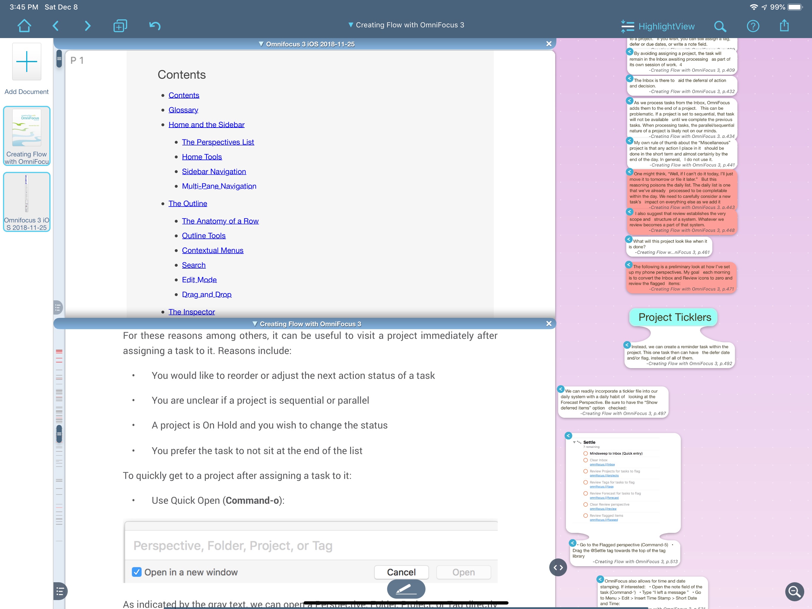 Multi-document view