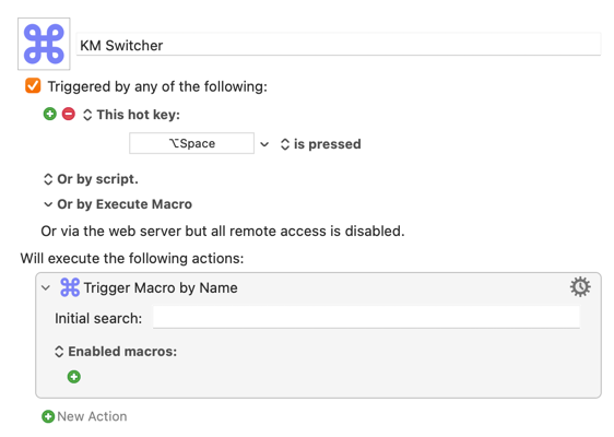 Keyboard Maestro Switcher